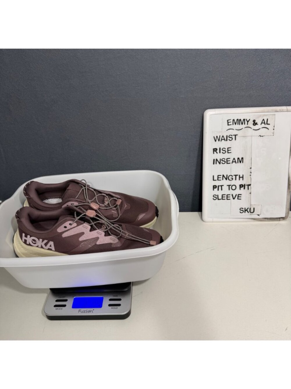 HOKA Womens Transport Shoe Sneaker Size 10 Smokey Quartz Oat Milk Lifestyle Hike - Picture 14 of 14